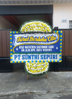 Papan Bunga Duka di Tarisi